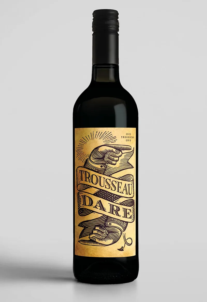 Bonny Doon Trousseau Dare Wine Label